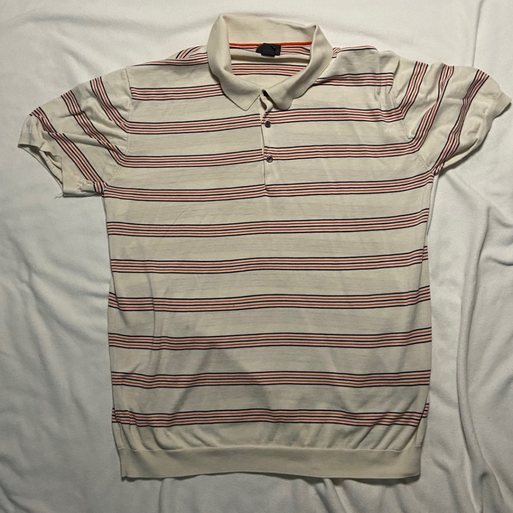 H&M STRIPPED POLO